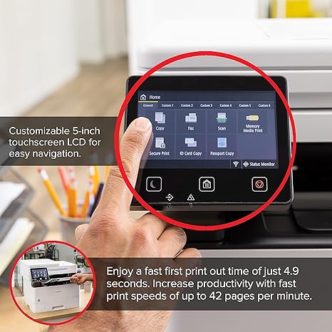 Canon imageCLASS MF465dw - Monochrome, All-in-One with Scanner, Copier, Fax, Home or Office, White