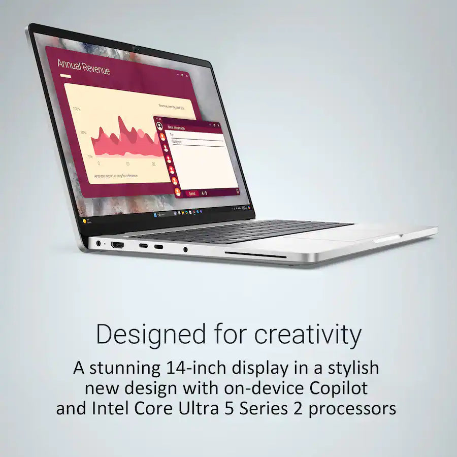Dell Pro 14 Plus 14" – Intel Core Ultra 5 235U, 32GB RAM, 512GB SSD, Windows 11 Pro – Grade A